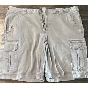 RedHead Mens Gray Cotton Cargo Shorts Size 44 Outdoor Casual Relaxed Fit